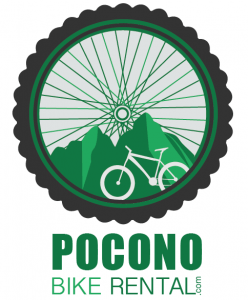 Pocono Bike Rental Vertical Logo - White Haven, Poconos, PA