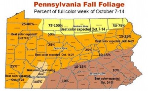 PA Fall Foliage Map
