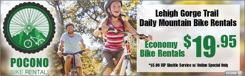 Pocono Bike Rental Affordable Pocono Biking Fun