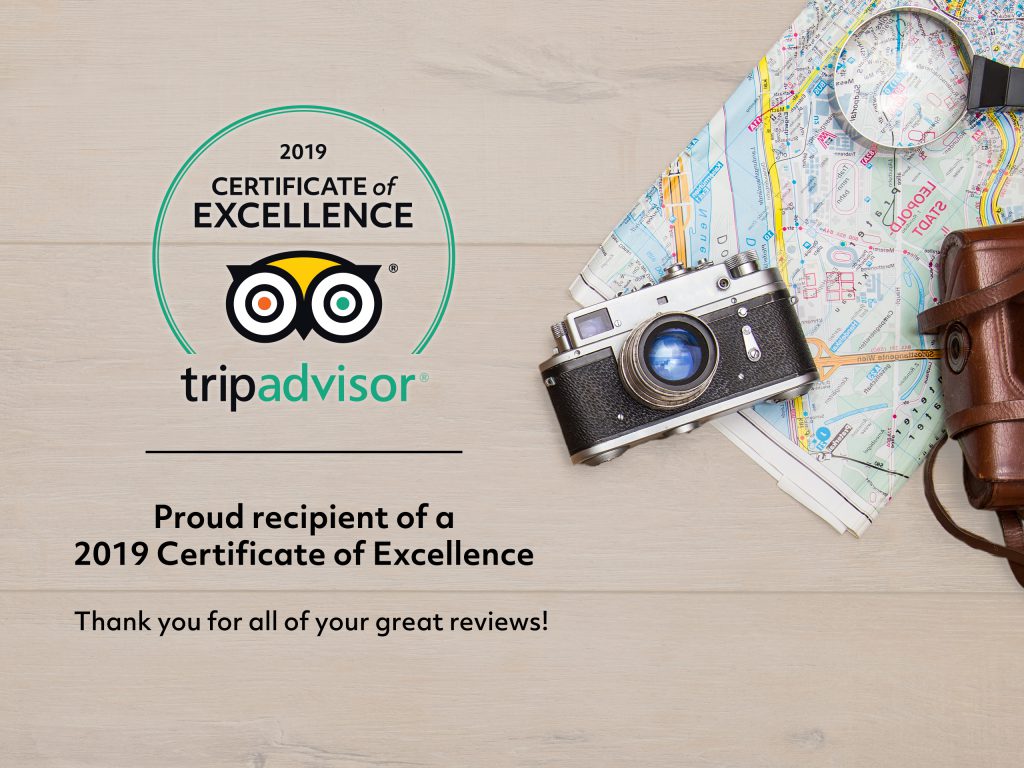trip advisor certificate of excellence Pocono Bike Rental