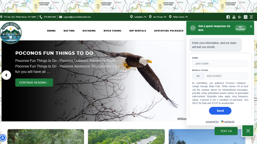 Poconos Outdoors LLC - Debuts Ai Chat and Support Tools